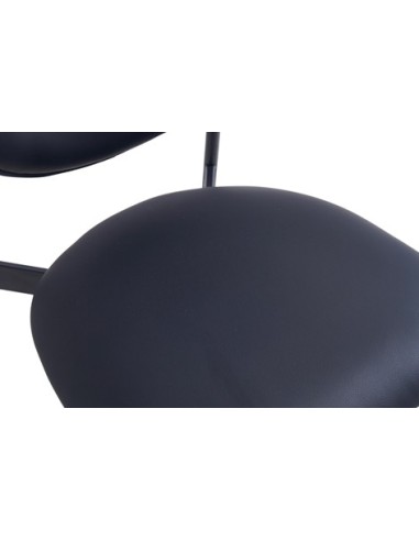 SILLA COMEDOR EVA SIMIL PIEL NEGRO