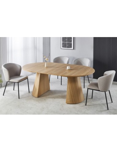 SILLA COMEDOR MARGOT TEJIDO BEIGE / NEGRO