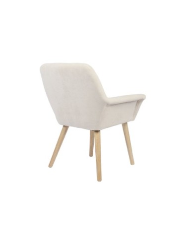 SILLA COMEDOR NATURE MICROFIBRA CREMA
