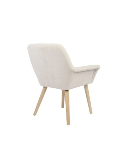 SILLA COMEDOR NATURE MICROFIBRA CREMA