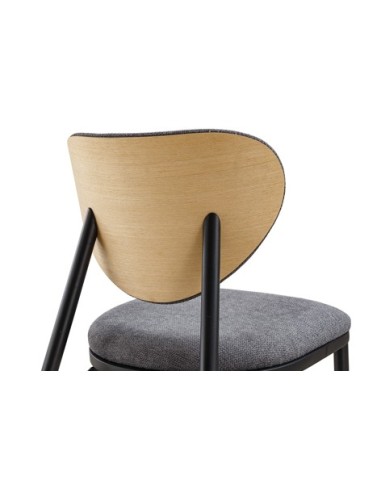 SILLA COMEDOR MOON TEJIDO GRIS