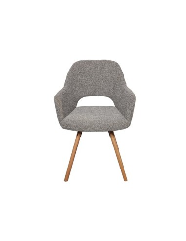 SILLA DE COMEDOR GIRATORIA RIMOR TEJIDO GRIS