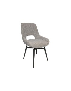 SILLA DE COMEDOR GIRATORIA DARA TEJIDO GRIS