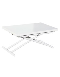 MESA CENTRO ELEVABLE Y EXTENSIBLE UP - DOWN BLANCO 100 x 50 CM
