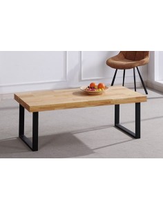 MESA CENTRO NATURAL 120 x 60 CM  ROBLE NORDISH / NEGRO
