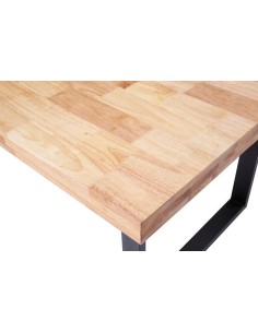 MESA CENTRO NATURAL 120 x 60 CM  ROBLE NORDISH / NEGRO 2
