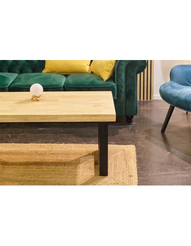 MESA CENTRO ELEVABLE LOFT 120 x 60 CM ROBLE NORDISH/ NEGRO