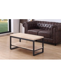 MESA CENTRO ELEVABLE Y EXTENSIBLE STEVE 100 x 45 CM ROBLE NORDISH / NEGRO 2