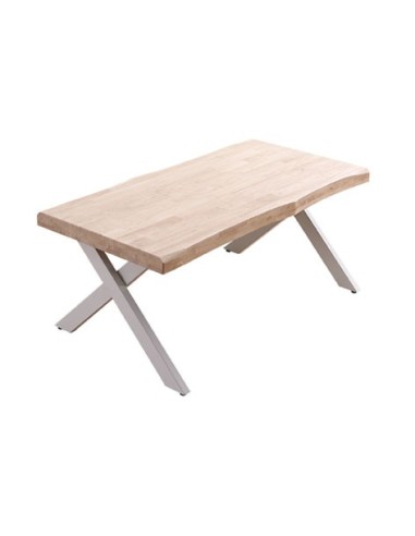 MESA CENTRO ELEVABLE XENA 120 X 66 CM TAPA CON FORMA ROBLE NORDISH  / BLANCO