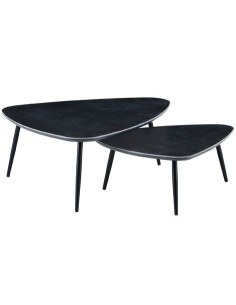 MESA CENTRO NIDO VULCANO CERAMIC NEGRO / NEGRO 2