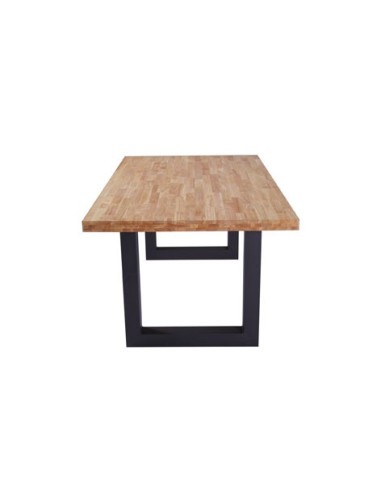 MESA COMEDOR FIJA LOFT 160 x 100 CM  ROBLE NORDISH / NEGRO