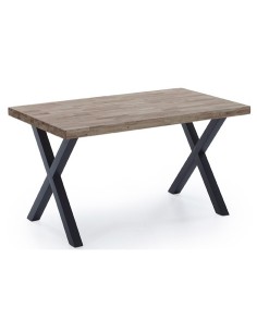 MESA COMEDOR FIJA X-LOFT 140 x 80 CM  ROBLE AMERICAN / NEGRO