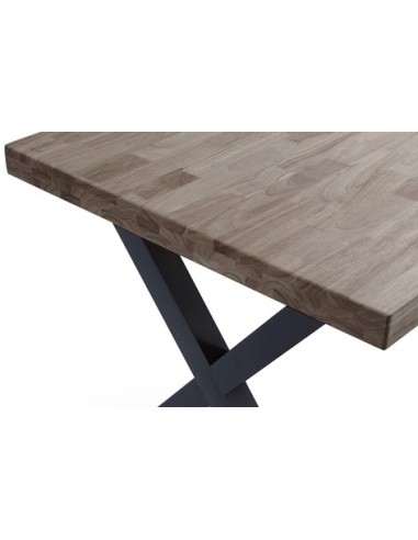 MESA COMEDOR FIJA X-LOFT 140 x 80 CM  ROBLE AMERICAN / NEGRO