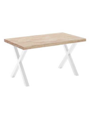 MESA COMEDOR FIJA X-LOFT 140 x 80 CM  ROBLE NORDISH / BLANCO