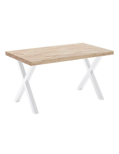 MESA COMEDOR FIJA X-LOFT 140 x 80 CM  ROBLE NORDISH / BLANCO