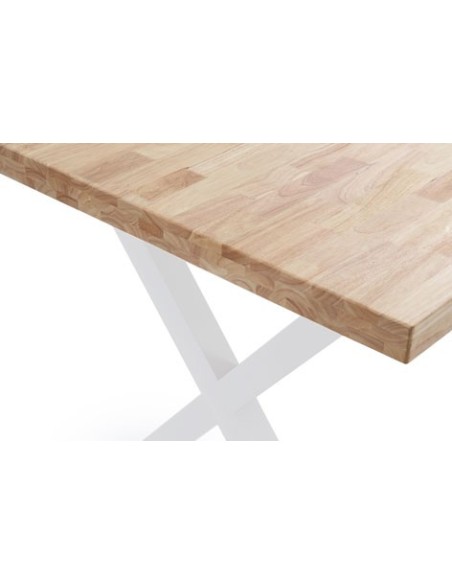 MESA COMEDOR FIJA X-LOFT 140 x 80 CM  ROBLE NORDISH / BLANCO