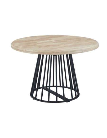 MESA COMEDOR REDONDA EXTENSIBLE 120 - 160 - 200 CM BRAD NORDISH / NEGRO