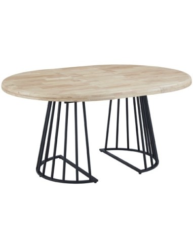 MESA COMEDOR REDONDA EXTENSIBLE 120 - 160 - 200 CM BRAD NORDISH / NEGRO