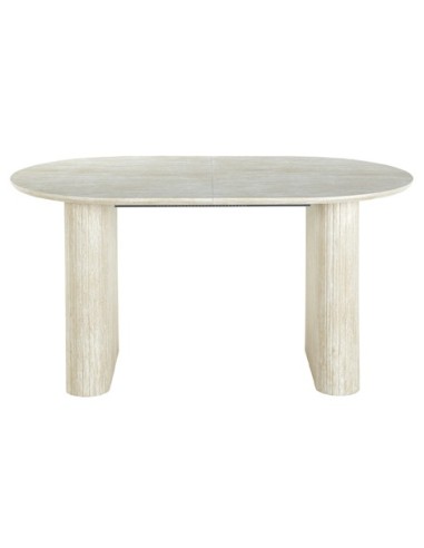 MESA COMEDOR OVAL EXTENSIBLE 150 - 190 - 230 CM PIETRA TRAVERTINO