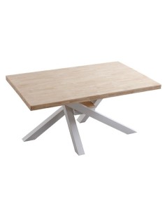 MESA COMEDOR FIJA XENA 160 x 100 CM  ROBLE NORDISH / BLANCO