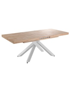 MESA COMEDOR EXTENSIBLE XENA 160 - 200 - 240 x 90 CM  ROBLE NORDISH / BLANCO 2
