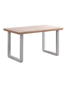 MESA COMEDOR EXTENSIBLE ROMA 140 - 180 - 220 x 80 CM ROBLE NORDISH / BLANCO