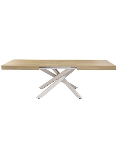 MESA COMEDOR EXTENSIBLE LEONARDO 160 - 240 X 90 CM OAK / BLANCO