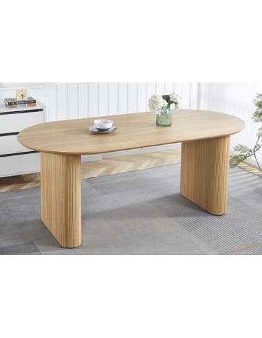 MESA COMEDOR OVAL EXTENSIBLE 150 - 190 - 230 CM PIETRA OAK
