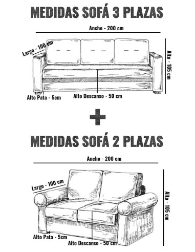 Sofá 3 + 2 Plazas Krell