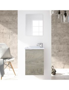 MINI Mueble  40 1p + espejo + LAVABO R. ALASKA 2