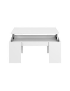 FLOW Mesa centro elevable BLANCO BRILLO