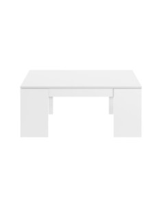 FLOW Mesa centro elevable BLANCO BRILLO 2