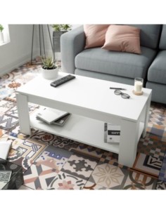 FLOW Mesa centro elevable BLANCO ARTIK