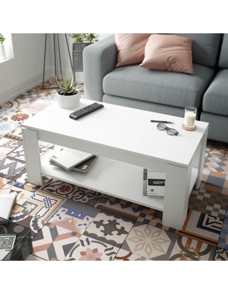 FLOW Mesa centro elevable BLANCO ARTIK