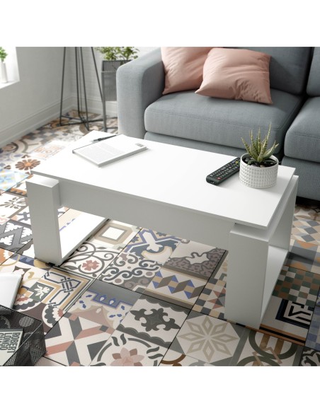 URBAN Mesa centro elevable BLANCO ARTIK