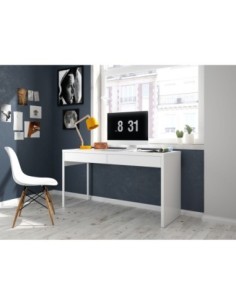 BIANCA Mesa escritorio (reversible) BLANCO ARTIK