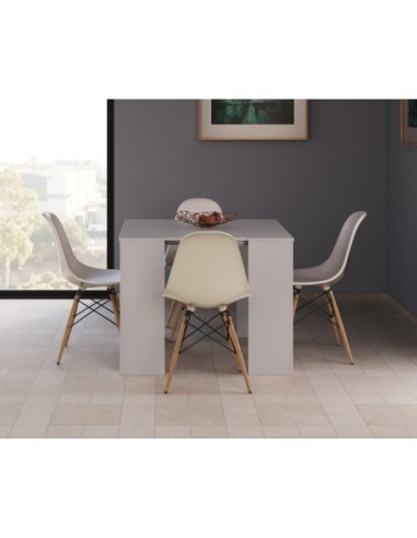 FUNZIONALE CONSOLA comedor 90x50-237 EXTENSIBLE BLANCO BRILLO