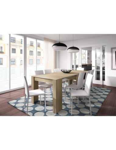 FUNZIONALE CONSOLA comedor 90x50-237 EXTENSIBLE ROBLE CANADIAN