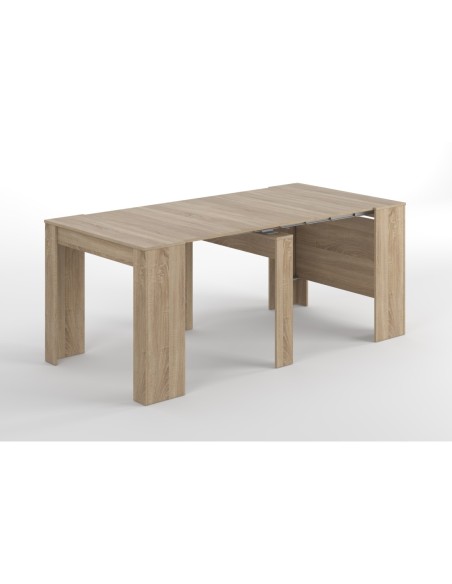 FUNZIONALE CONSOLA comedor 90x50-237 EXTENSIBLE ROBLE CANADIAN