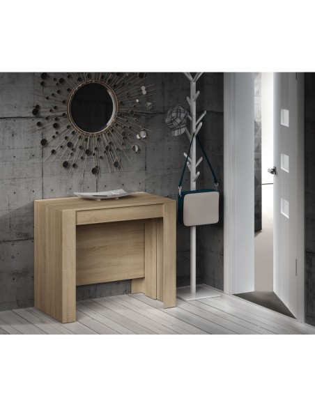 FUNZIONALE CONSOLA comedor 90x50-237 EXTENSIBLE ROBLE CANADIAN
