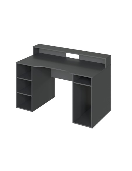GAMER Mesa ordenador GAMER GRIS ANTRACITA