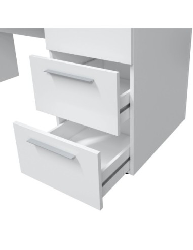 THEON Mesa despacho 3 cajones BLANCO ARTIK