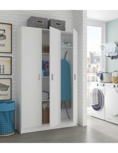 USE Armario 3p escobero BLANCO