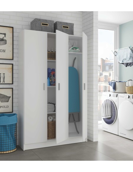 USE Armario 3p escobero BLANCO