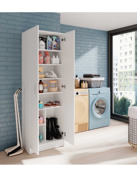 USE armario 2p con estantes BLANCO