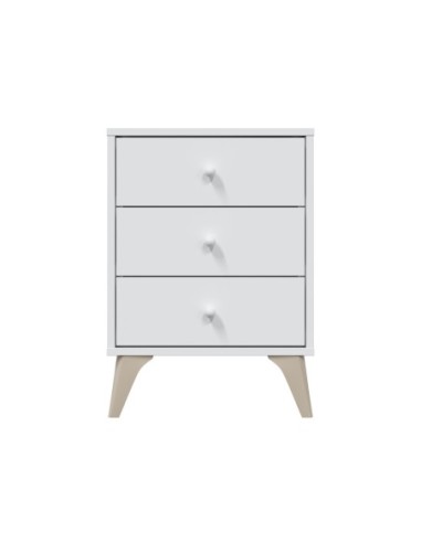 DREAMS Mesita 3 cajones BL.ARTIK