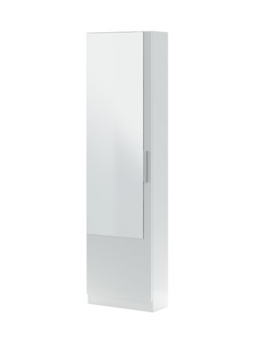 GUSTO Zapatero 1puerta + espejo (6 alturas-12varillas) BLANCO ARTIK