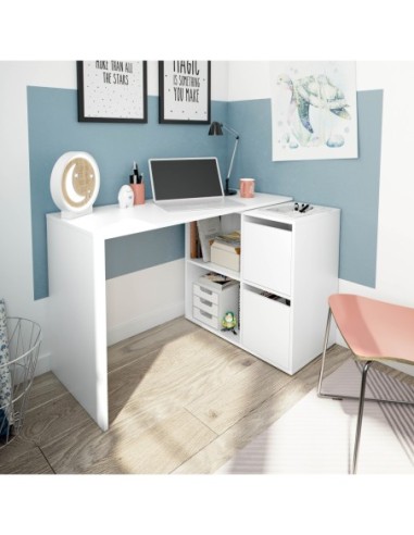 GIO Mesa escritorio multiposición BLANCO ARTIK