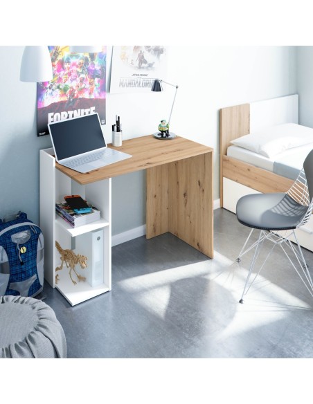 KENIA Mesa escritorio - (reversible) R.NODI/BL.ARTIK