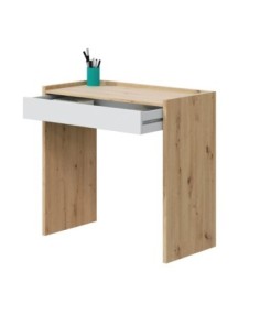 JUNIOR Mesa escritorio cajón ROBLE NODI/BL.ARTIK 2